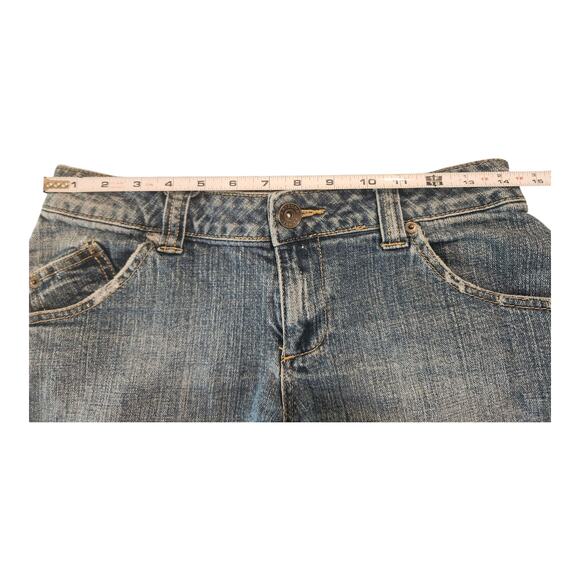 Aeropostale Midi Denim Cuffed Shorts Women's Size 4‎ - Picture 3 of 5